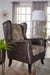 Elmbrook Upholstered Wingback Accent Club Chair Brown - Walo Furniture