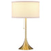 Elmira 24 - inch Drum Shade Metal Table Lamp Gold - Walo Furniture