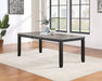 Elodie Rectangular 78 - inch Extension Leaf Dining Table Black - Walo Furniture