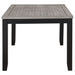 Elodie Rectangular 78 - inch Extension Leaf Dining Table Black - Walo Furniture