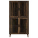 Elouise 4 - door Engineered Wood Tall Accent Cabinet Dark Pine - Walo Furniture