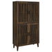 Elouise 4 - door Engineered Wood Tall Accent Cabinet Dark Pine - Walo Furniture