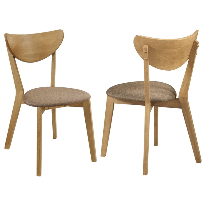 Elowen Wood Dining Side Chair Light Walnut (Set of 2) - Walo Furniture