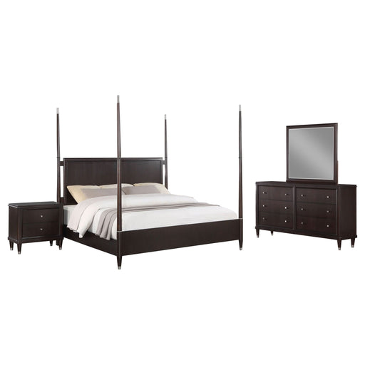 Emberlyn 4 - piece Eastern King Bedroom Set Brown - Walo Furniture