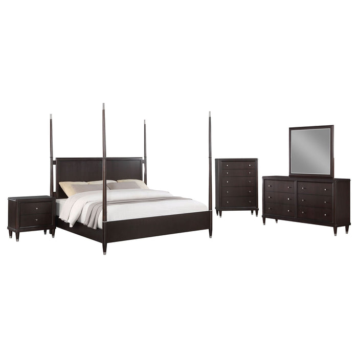 Emberlyn 5 - piece Eastern King Bedroom Set Brown - Walo Furniture