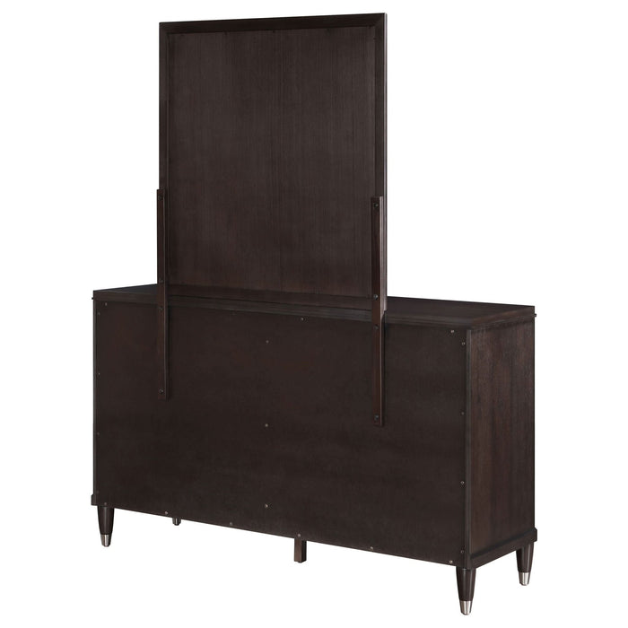 Emberlyn 6 - drawer Dresser with Mirror Brown - Walo Furniture