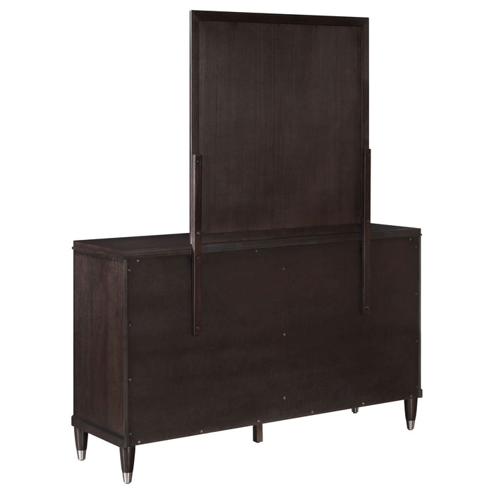 Emberlyn 6 - drawer Dresser with Mirror Brown - Walo Furniture