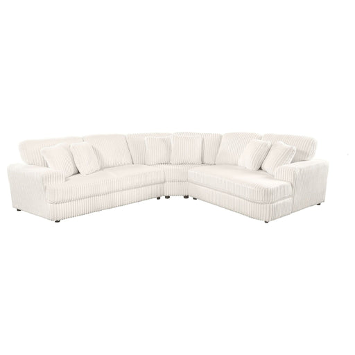 Emberson 3 - piece Upholstered Modular Sectional Sofa Ivory - Walo Furniture