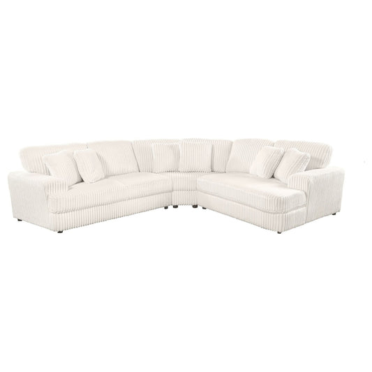 Emberson 3 - piece Upholstered Modular Sectional Sofa Ivory - Walo Furniture