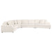 Emberson 4 - piece Upholstered Modular Sectional Sofa Ivory - Walo Furniture