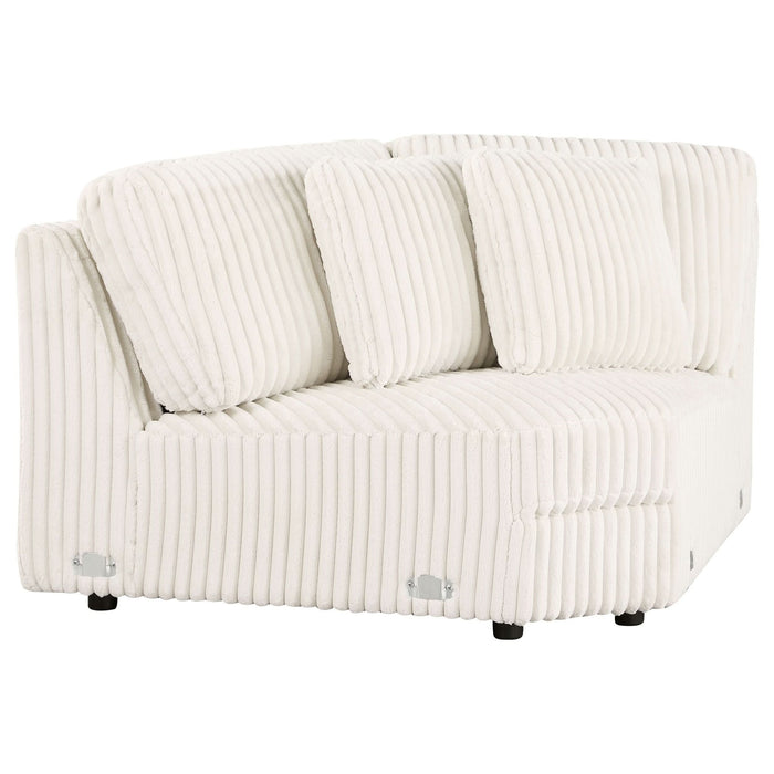 Emberson 4 - piece Upholstered Modular Sectional Sofa Ivory - Walo Furniture