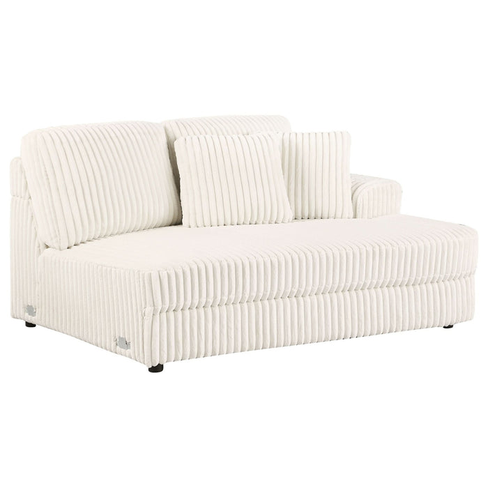 Emberson 4 - piece Upholstered Modular Sectional Sofa Ivory - Walo Furniture