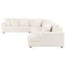 Emberson 4 - piece Upholstered Modular Sectional Sofa Ivory - Walo Furniture