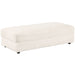 Emberson Upholstered Rectangular Storage Ottoman Ivory - Walo Furniture