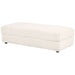 Emberson Upholstered Rectangular Storage Ottoman Ivory - Walo Furniture