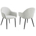 Emma Fabric Upholstered Dining Arm Chair Fog Grey (Set of 2) - Walo Furniture