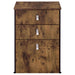 Estrella 2 - piece Office Desk File Cabinet Set Rustic Nutmeg - Walo Furniture