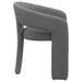 Eudora Boucle Upholstered Dining Arm Chair Grey (Set of 2) - Walo Furniture