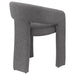 Eudora Boucle Upholstered Dining Arm Chair Grey (Set of 2) - Walo Furniture