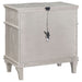 Evangeline 3 - drawer Nightstand Silver Oak - Walo Furniture