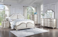 Evangeline 5 - piece Eastern King Bedroom Set Silver Oak - Walo Furniture