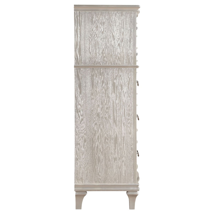 Evangeline 6 - drawer Bedroom Chest Silver Oak - Walo Furniture