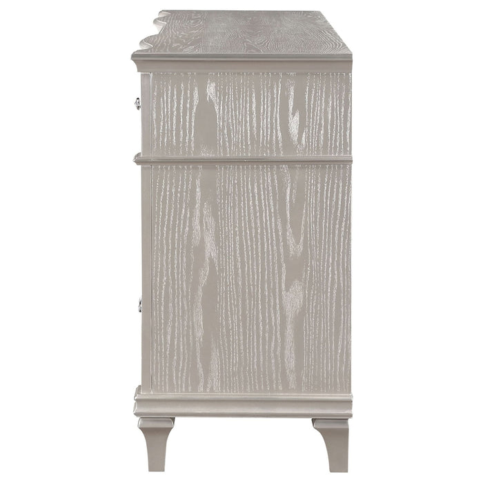 Evangeline 9 - drawer Dresser Silver Oak - Walo Furniture