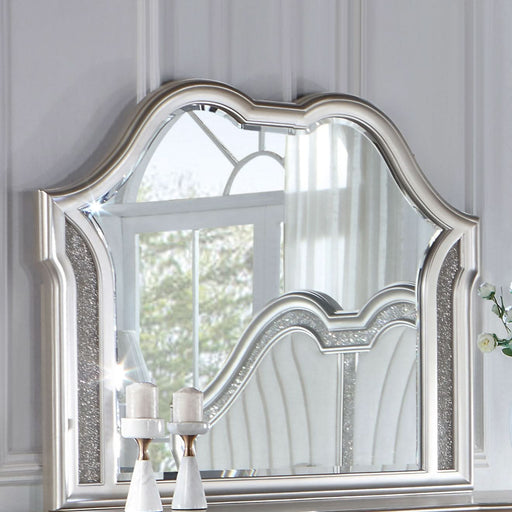 Evangeline Dresser Mirror Silver Oak - Walo Furniture