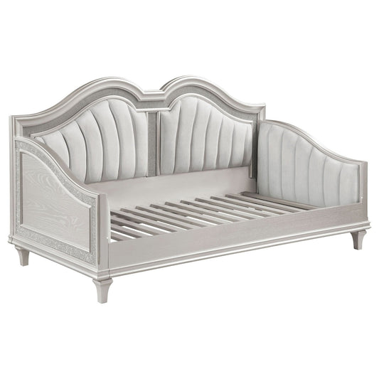 Evangeline Upholstered Twin Daybed Silver Oak - Walo Furniture