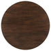 Everton 5 - piece Round 53 - inch Dining Table Set Dark Walnut - Walo Furniture