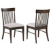 Everton Wood Dining Side Chair Dark Walnut (Set of 2) - Walo Furniture