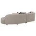 Fayette 2 - piece Upholstered Sectional Sofa Greige - Walo Furniture