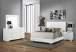 Felicity 4 - piece California King Bedroom Set White Gloss - Walo Furniture