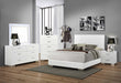 Felicity 5 - piece California King Bedroom Set White Gloss - Walo Furniture