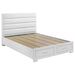 Felicity California King Storage Bed White High Gloss - Walo Furniture