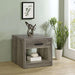 Felix 1 - drawer Engineered Wood Side End Table Grey Driftwood - Walo Furniture