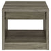 Felix 1 - drawer Engineered Wood Side End Table Grey Driftwood - Walo Furniture