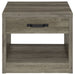 Felix 1 - drawer Engineered Wood Side End Table Grey Driftwood - Walo Furniture