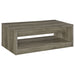 Felix 2 - drawer Engineered Wood Coffee Table Grey Driftwood - Walo Furniture