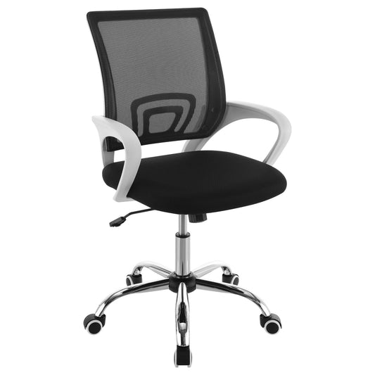 Felton Upholstered Adjustable Home Office Desk Chair Black - Walo Furniture