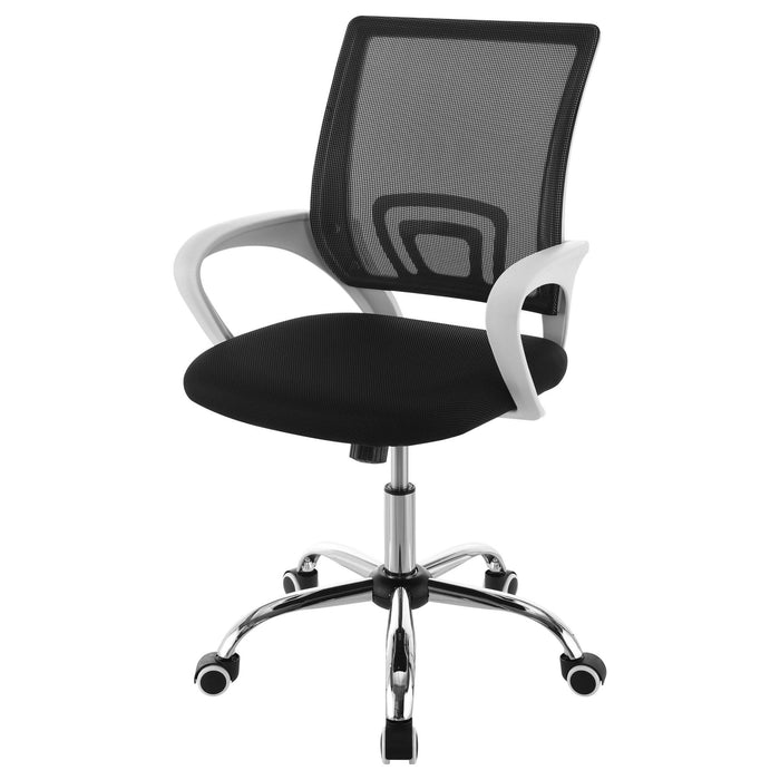 Felton Upholstered Adjustable Home Office Desk Chair Black - Walo Furniture