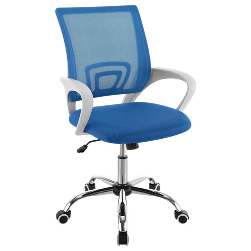 Felton Upholstered Adjustable Home Office Desk Chair Blue - Walo Furniture