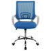 Felton Upholstered Adjustable Home Office Desk Chair Blue - Walo Furniture