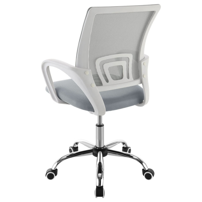 Felton Upholstered Adjustable Home Office Desk Chair Grey - Walo Furniture