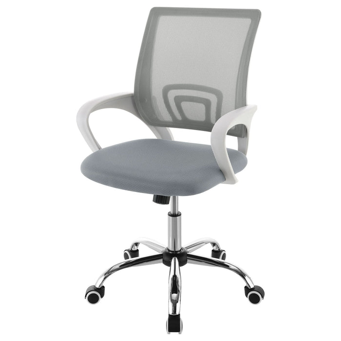 Felton Upholstered Adjustable Home Office Desk Chair Grey - Walo Furniture