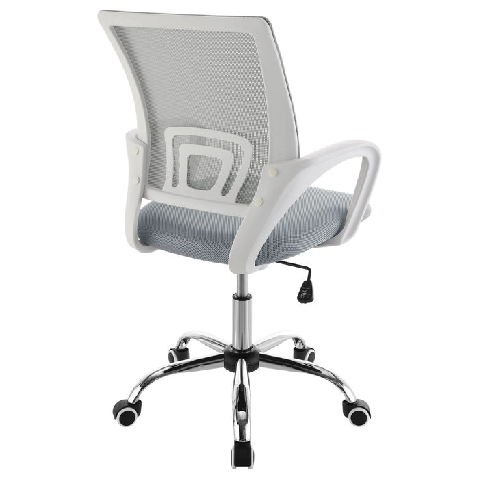 Felton Upholstered Adjustable Home Office Desk Chair Grey - Walo Furniture