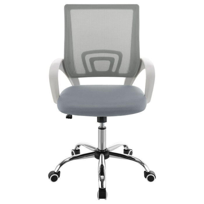 Felton Upholstered Adjustable Home Office Desk Chair Grey - Walo Furniture