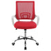 Felton Upholstered Adjustable Home Office Desk Chair Red - Walo Furniture