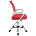 Felton Upholstered Adjustable Home Office Desk Chair Red - Walo Furniture