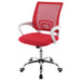 Felton Upholstered Adjustable Home Office Desk Chair Red - Walo Furniture